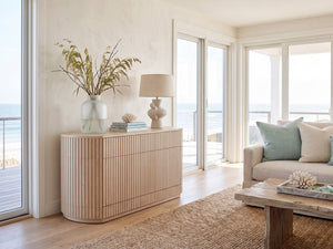 Transformer Round Sideboard - Panel Storage