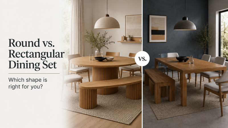 Round Dining Set vs Rectangular Dining Set: Which Shape is Right for You?