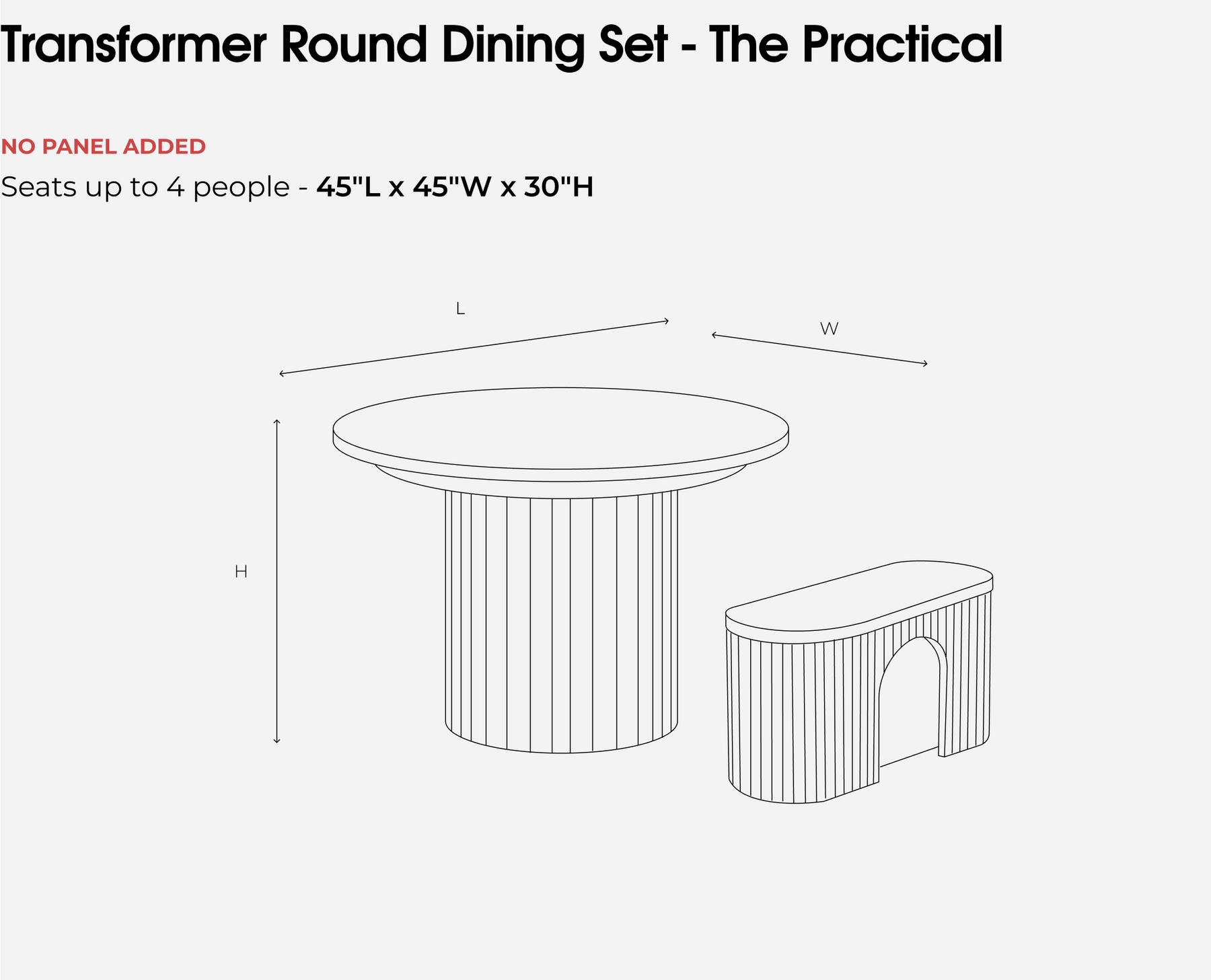 Round Practical desktop collapsed