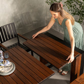 Dark Teak::Gallery::Transformer Patio Dining Set