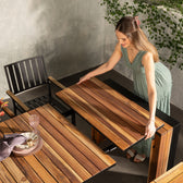 Natural Teak::Gallery::Transformer Patio Dining Set