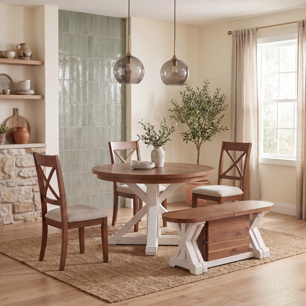 French Chestnut Patina White::Gallery