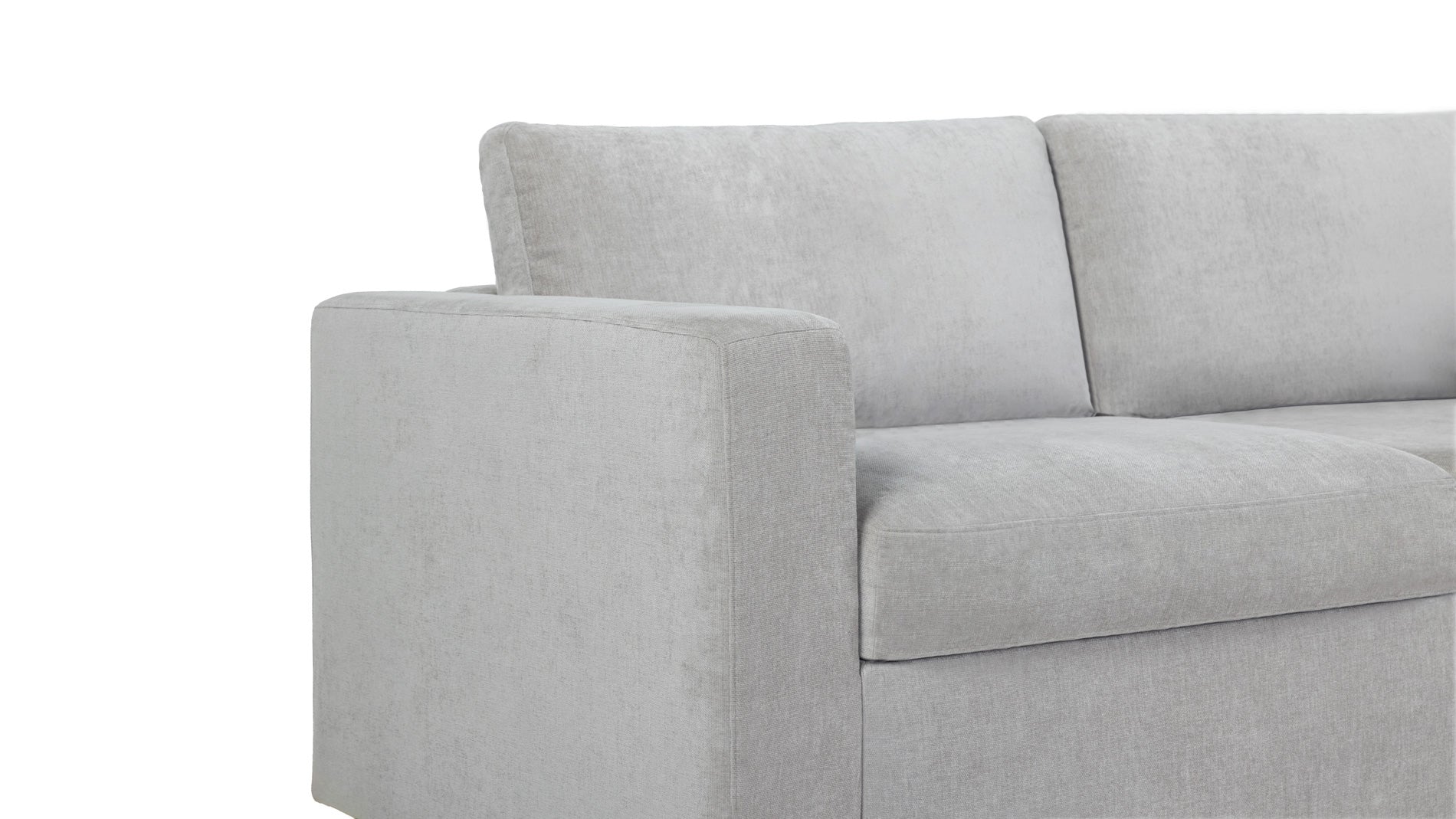 3 Seater L-Shaped Sectional Couch with Ottoman | TT CA