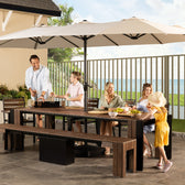 Dark Teak::Gallery::Transformer Patio Umbrella