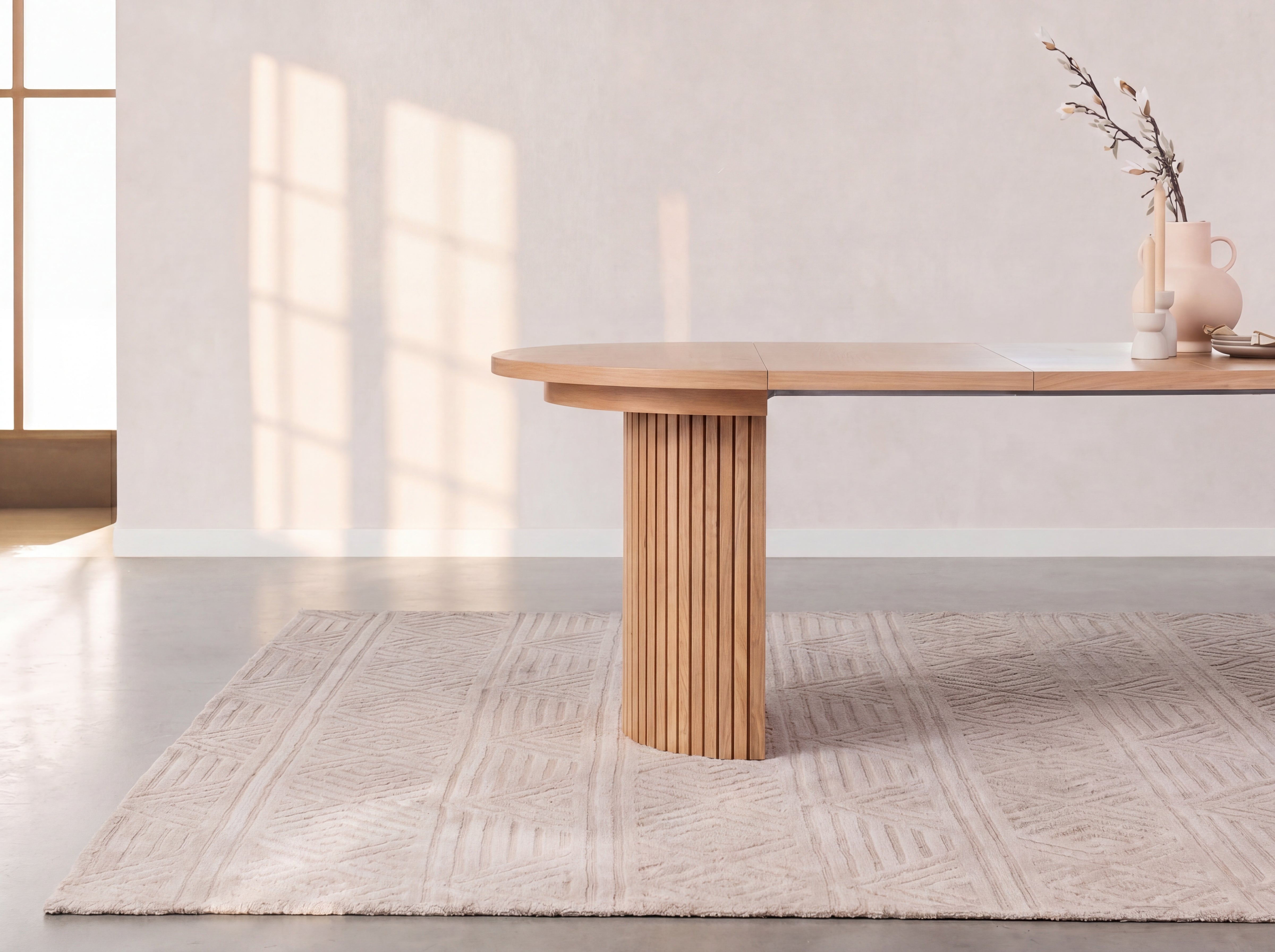 Extendable Dining Room Table Solid Wood | Transformer Table