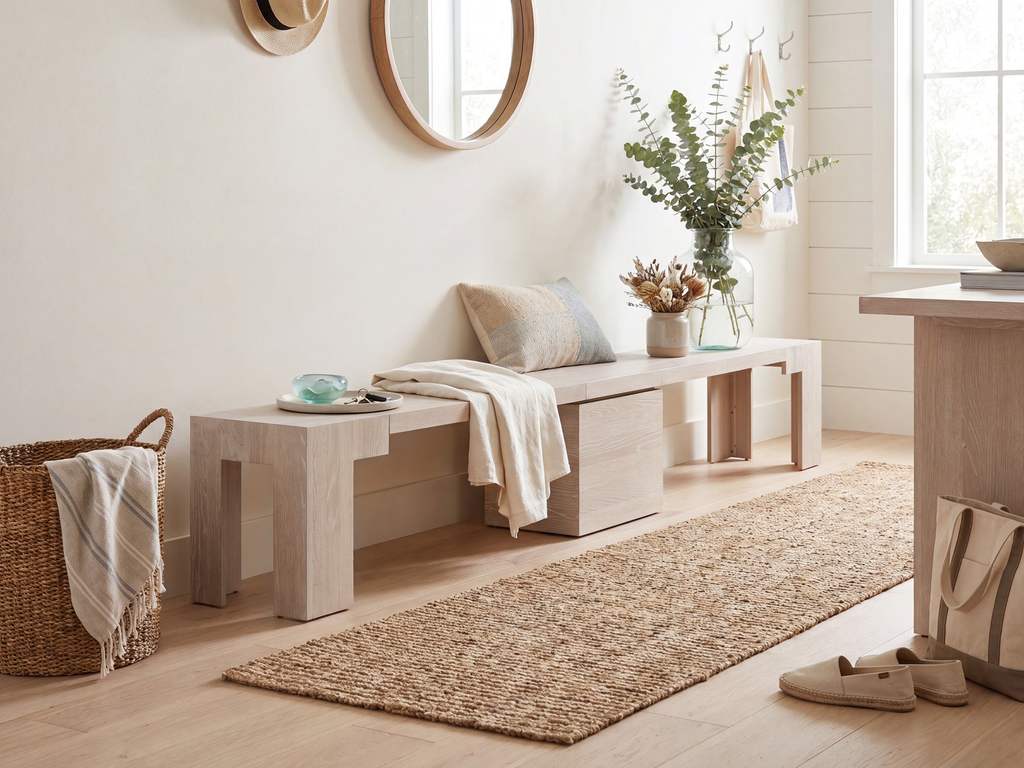 Banc de Table à Manger Extensible en Bois | Transformer Table