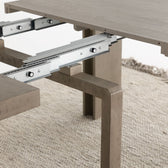 Aged Elm::Gallery::Aged Elm Transformer Table Shown with Removable Panels