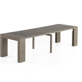 Aged Elm::Gallery::Aged Elm Transformer Table Shown with Removable Panels