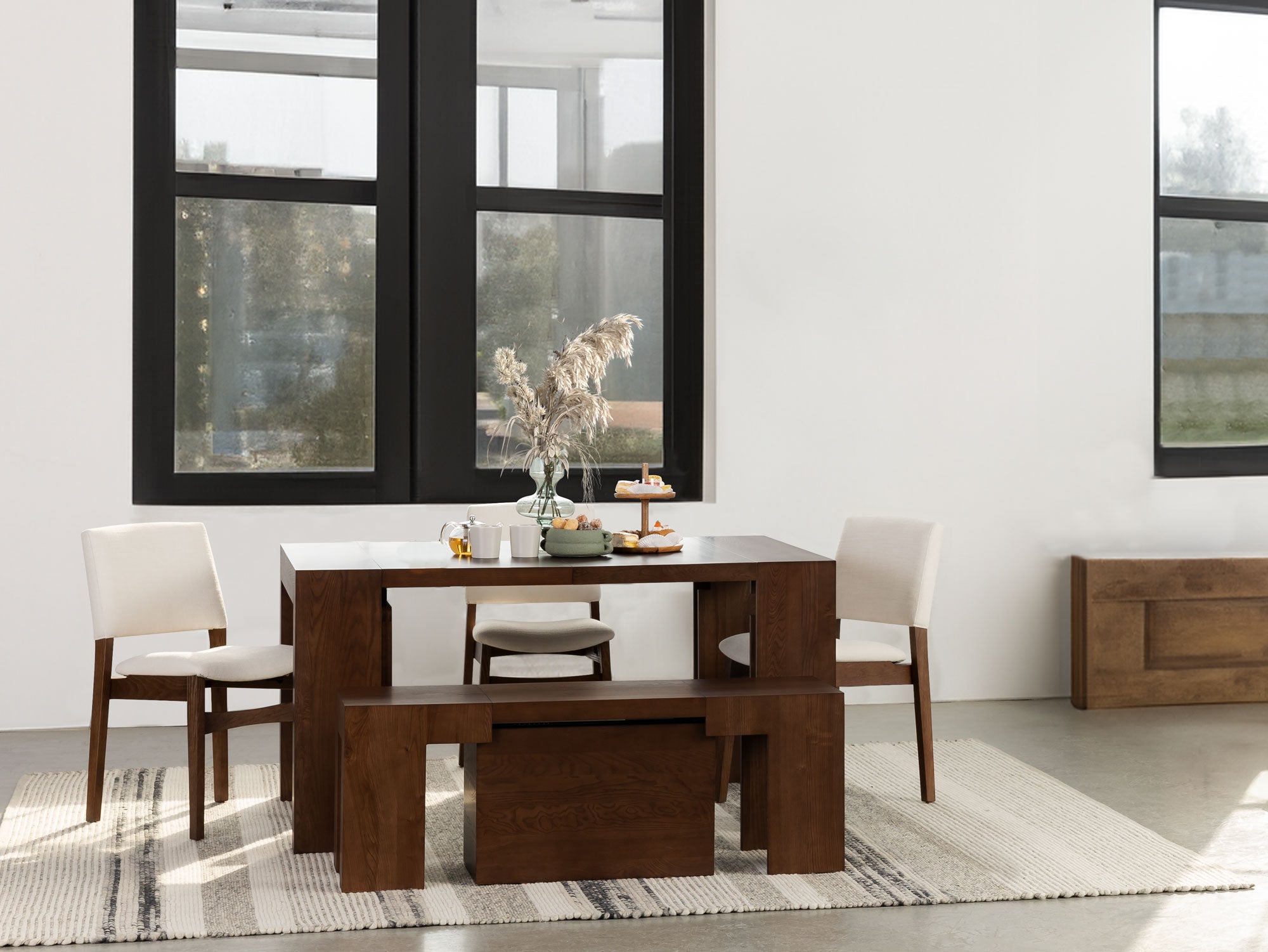 Transformable Chair Table Stackable Table Quality Transformer Table and Chairs for Modern Spaces