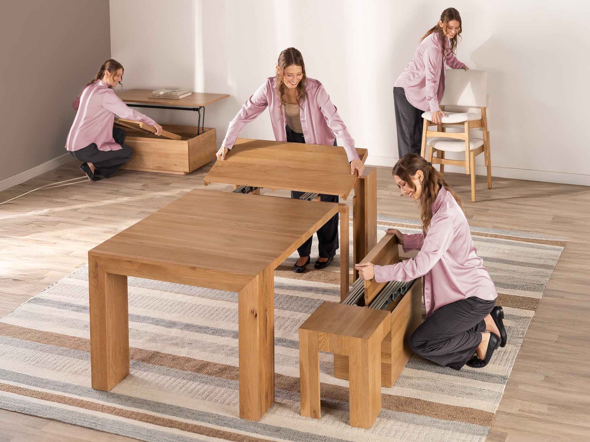 Dining Set with Extendable Dining Table and Bench | TT CA