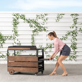 Mocha Brown::Gallery::Transformer patio bar cart